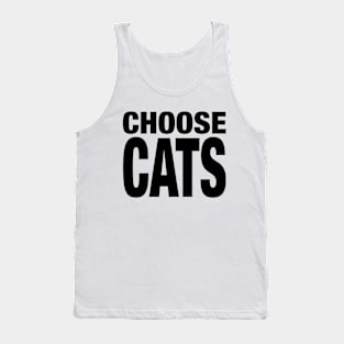 Choose Cats 90s Aesthetic For Cat Lovers Pet Owner Tank Top